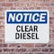 Signmission Clear Diesel OSHA Notice Sign, Plastic, 14in W x 10in L, 2PK OS-2PACK-NS-P-1014-L-10658 - alternate 7